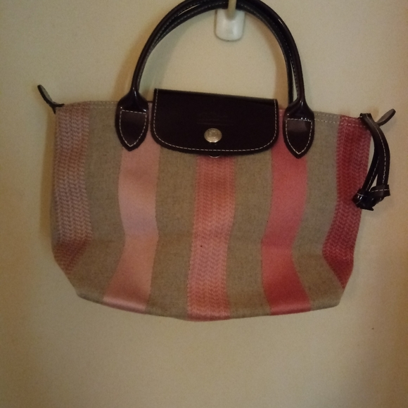 Herve Chapelier Small Pink Cloth Tote Bag - Picture 1 of 3
